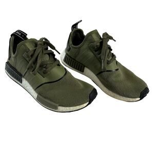 Adidas Men's 8 NMD R1 Olive Cargo Green Athletic Shoes Sneakers